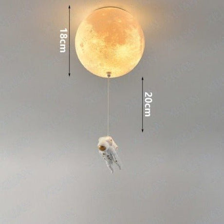 Astronaut Moon Pendant Light  Space Theme Ceiling Lamp - Product detail 16
