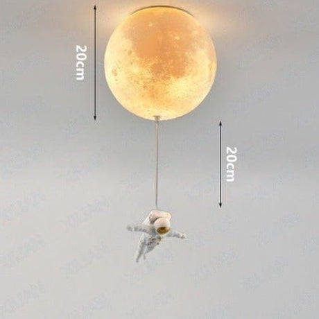 Astronaut Moon Pendant Light  Space Theme Ceiling Lamp - Product detail 11