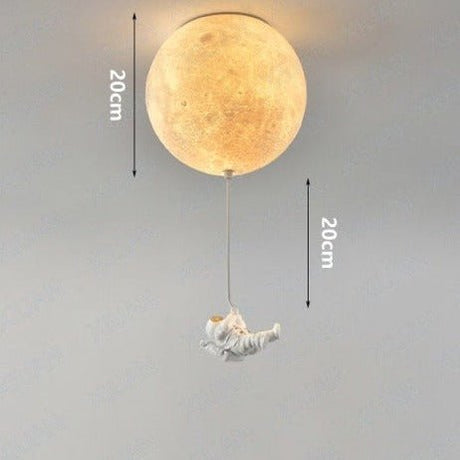 Astronaut Moon Pendant Light  Space Theme Ceiling Lamp - Product detail 14