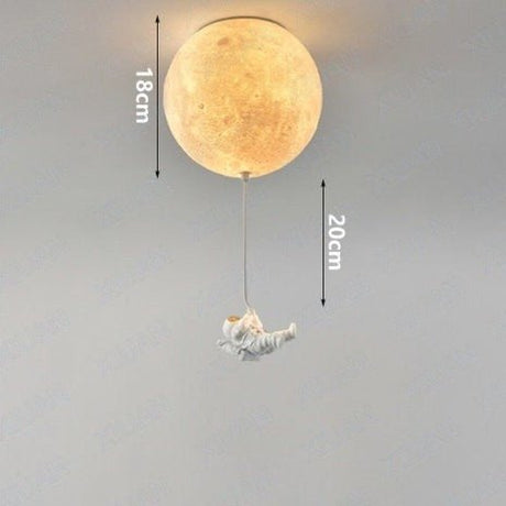 Astronaut Moon Pendant Light  Space Theme Ceiling Lamp - Product detail 13