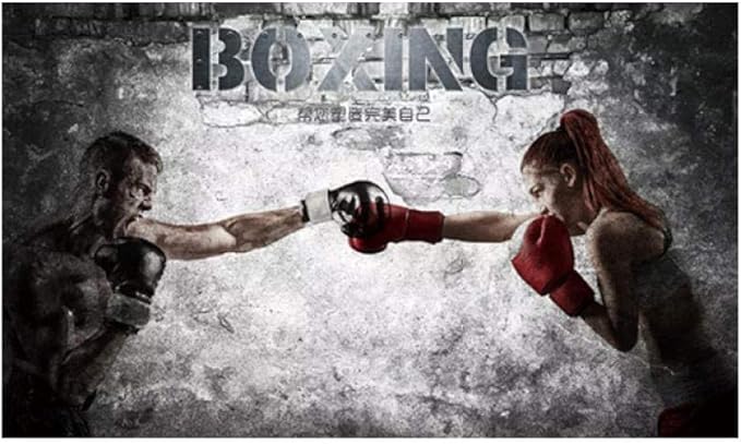 Boxing match design file showing detailed black and white contrast pattern