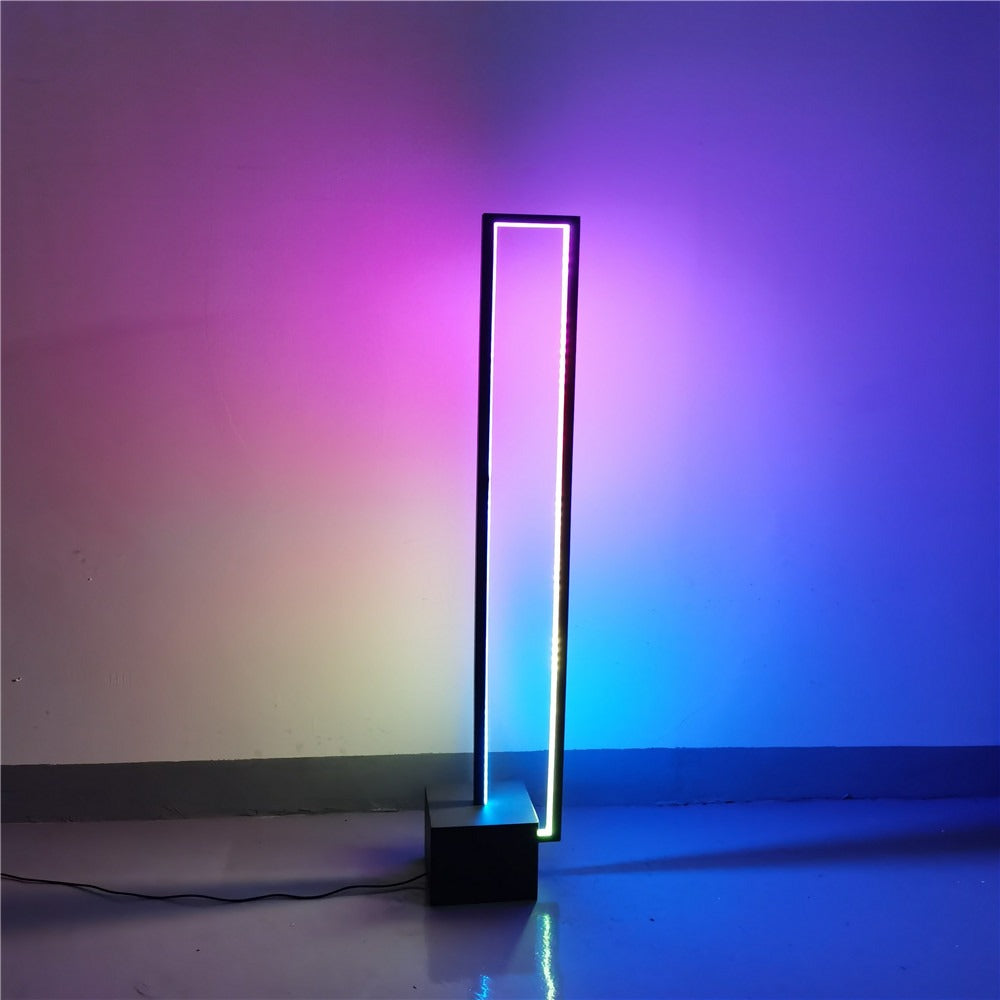 Modern RGB Floor Lamp Slim Line LED Design - Detailed view