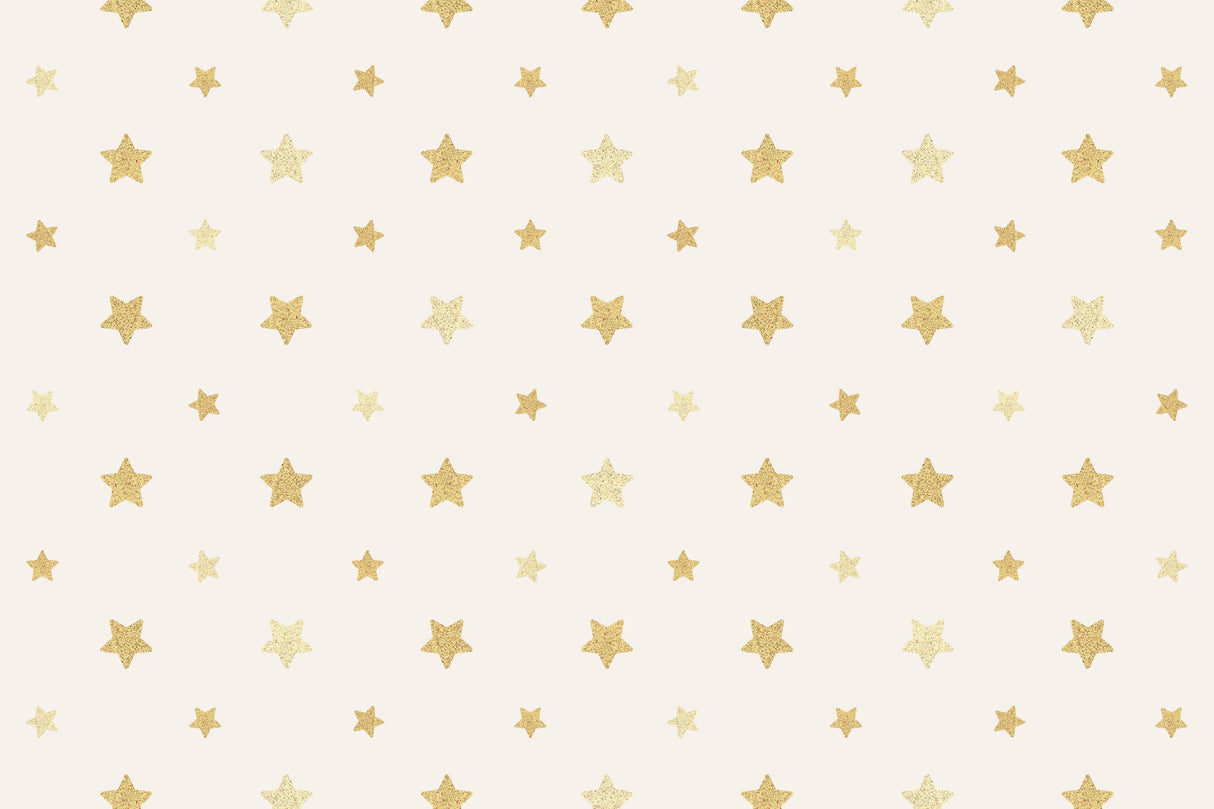 Design file showing detailed golden star pattern on beige background