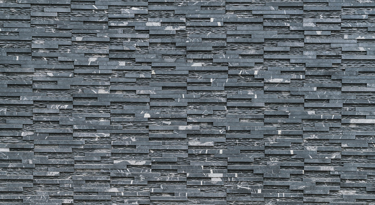 Stone wall mural design file showing detailed slate texture and pattern