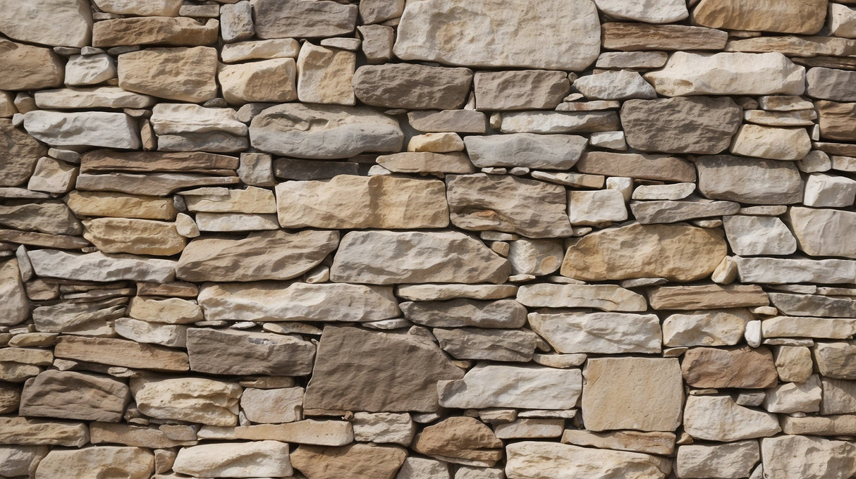 Stone wall mural design file showing detailed natural stacked pattern texture and color variations