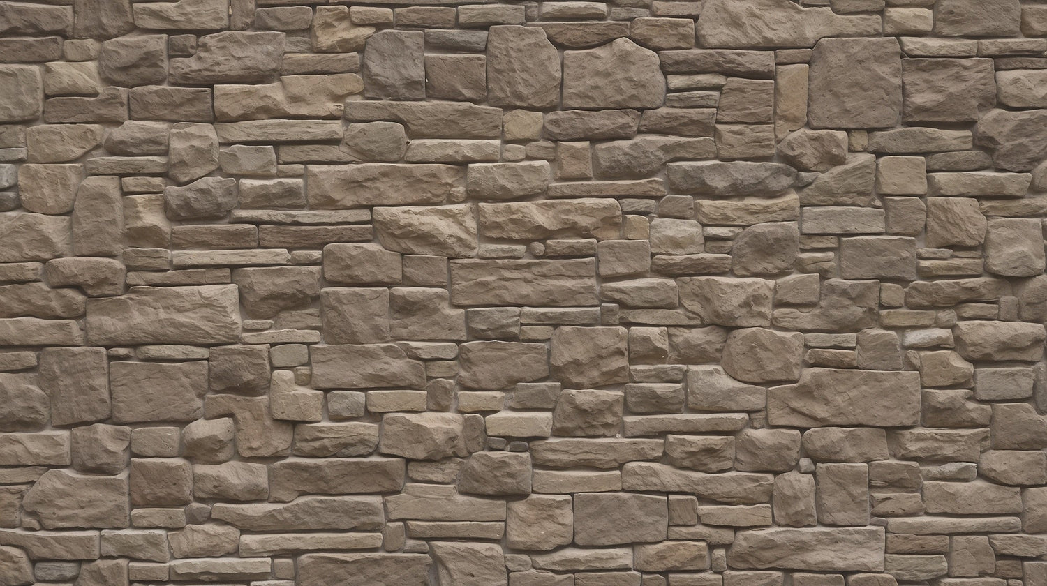 Brown stone wall pattern design file showing detailed natural rock texture and shadows