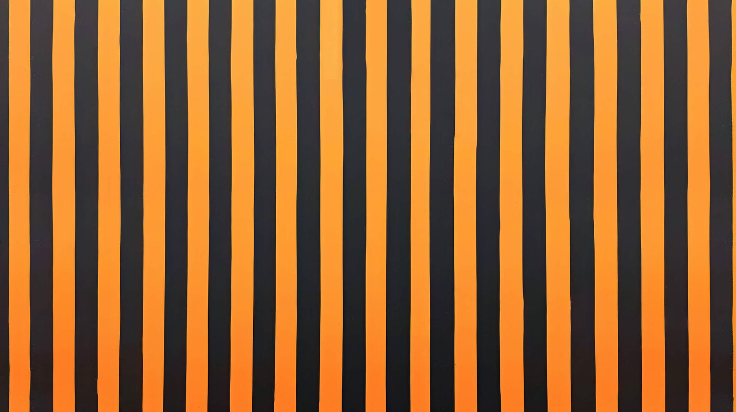 Orange and black striped wallpaper design file showing precise vertical pattern