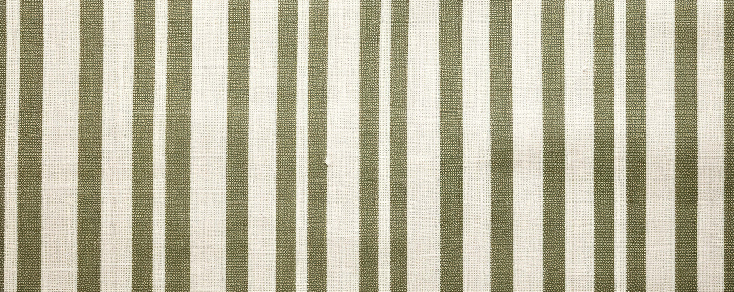 Design file showing detailed sage green and white stripe pattern with textured finish