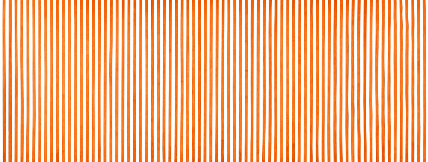 Design file showing crisp orange and white vertical stripe pattern