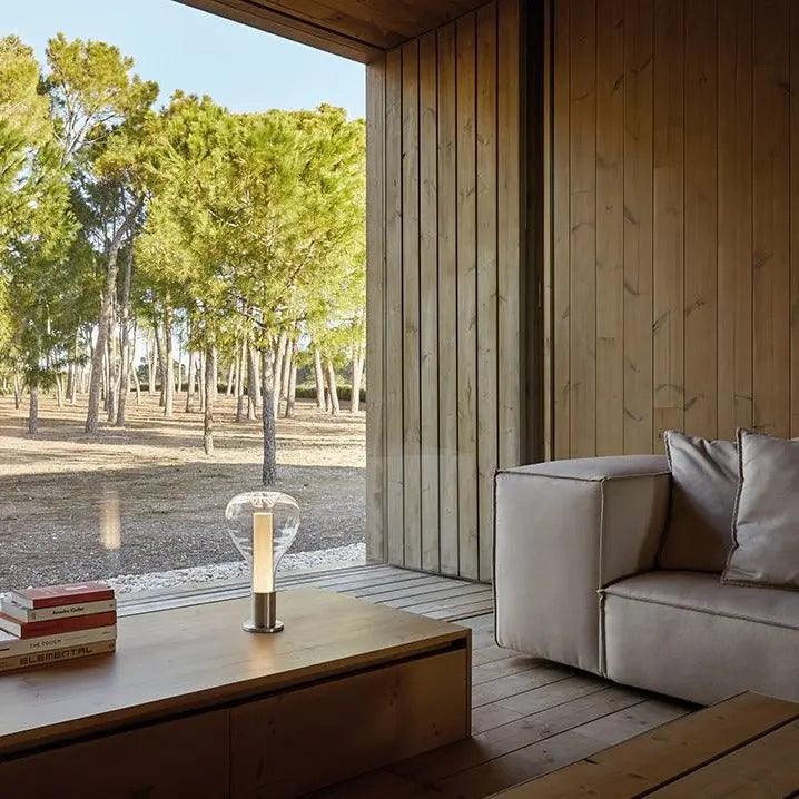 Modern Table Lamp Clear Glass Vase Design - Product detail 5