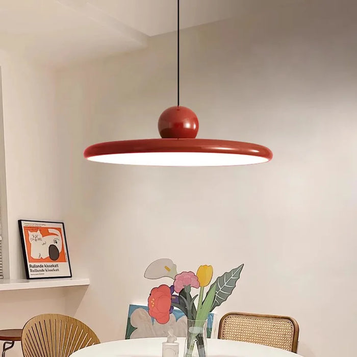 Modern Pendant Light Bauhaus-Inspired Glass Disc Design - Product detail 4