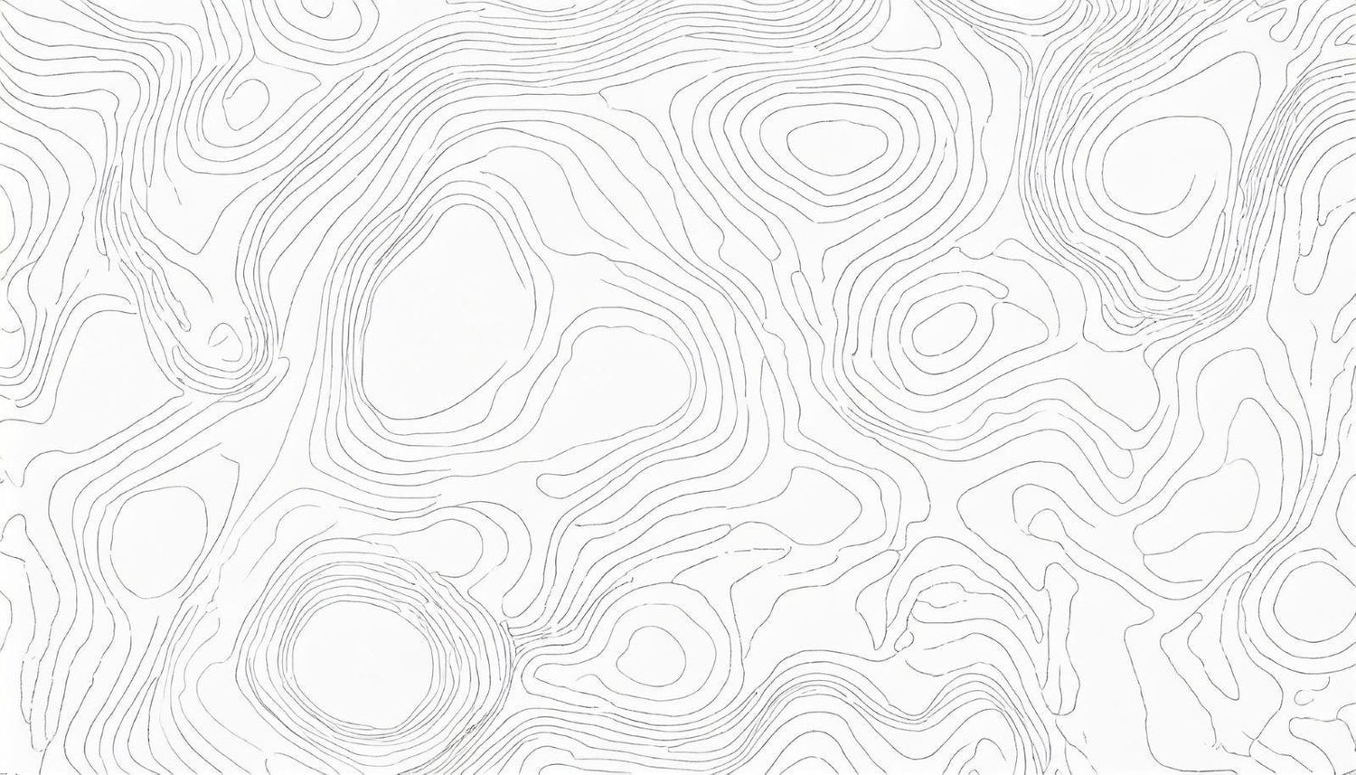 Design file of flowing topographic line pattern on white background