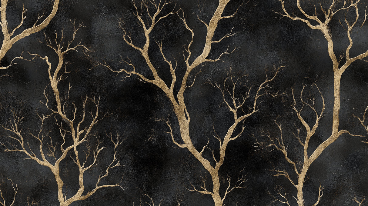 Black and gold tree branch design file showing intricate pattern details