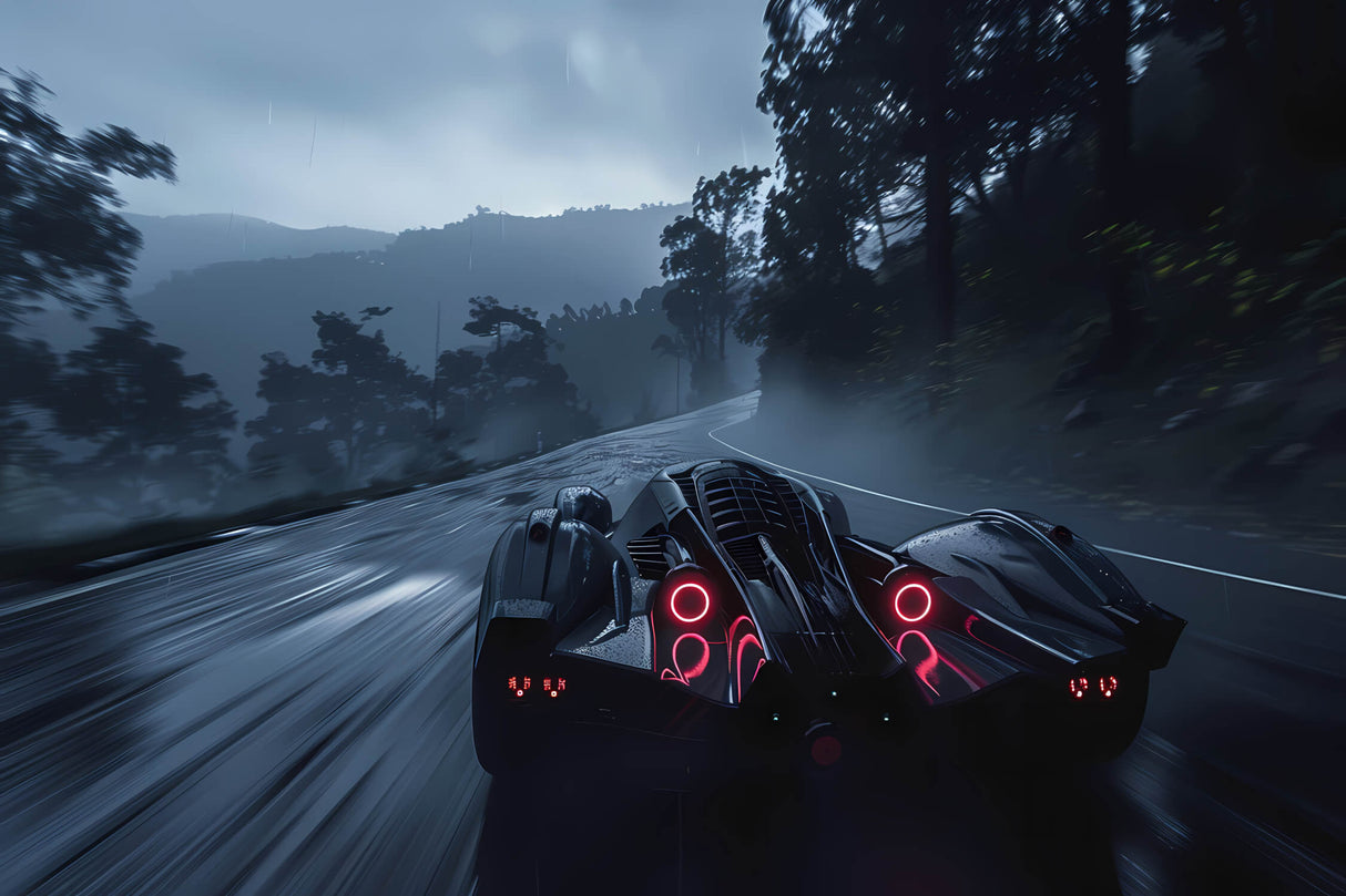 Design file of tropical beach paradise through stone cave window, showing detailed pattern and colors