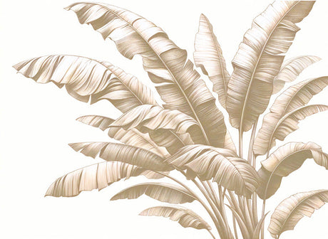 Beige Banana Leaf design file showing detailed botanical pattern and subtle texture