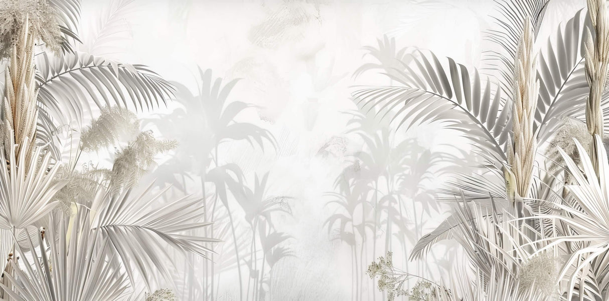 White Palm Leaves design file showing detailed palm frond pattern and texture