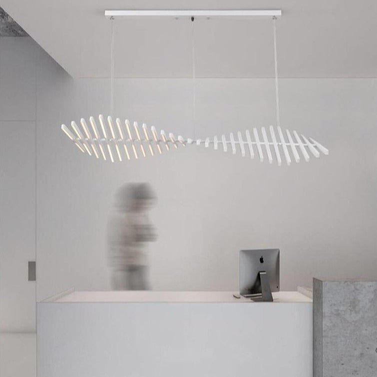 Modern LED Chandelier Abstract Fishbone Design - Product detail 8