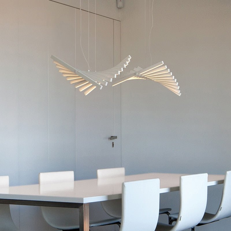 Modern LED Chandelier Abstract Fishbone Design - Product detail 5