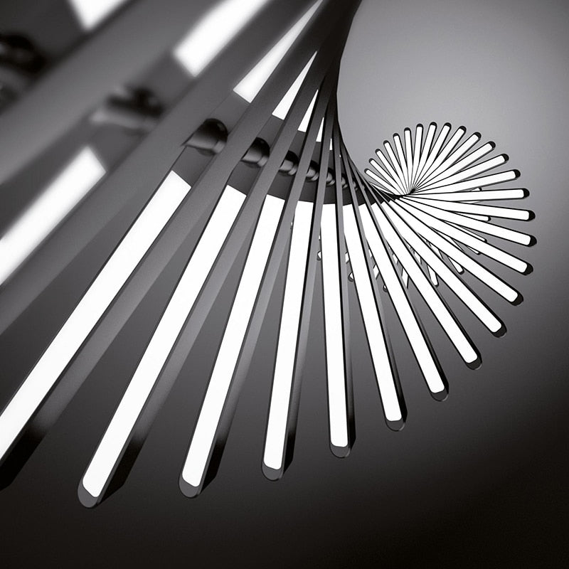 Modern LED Chandelier Abstract Fishbone Design - Product detail 4