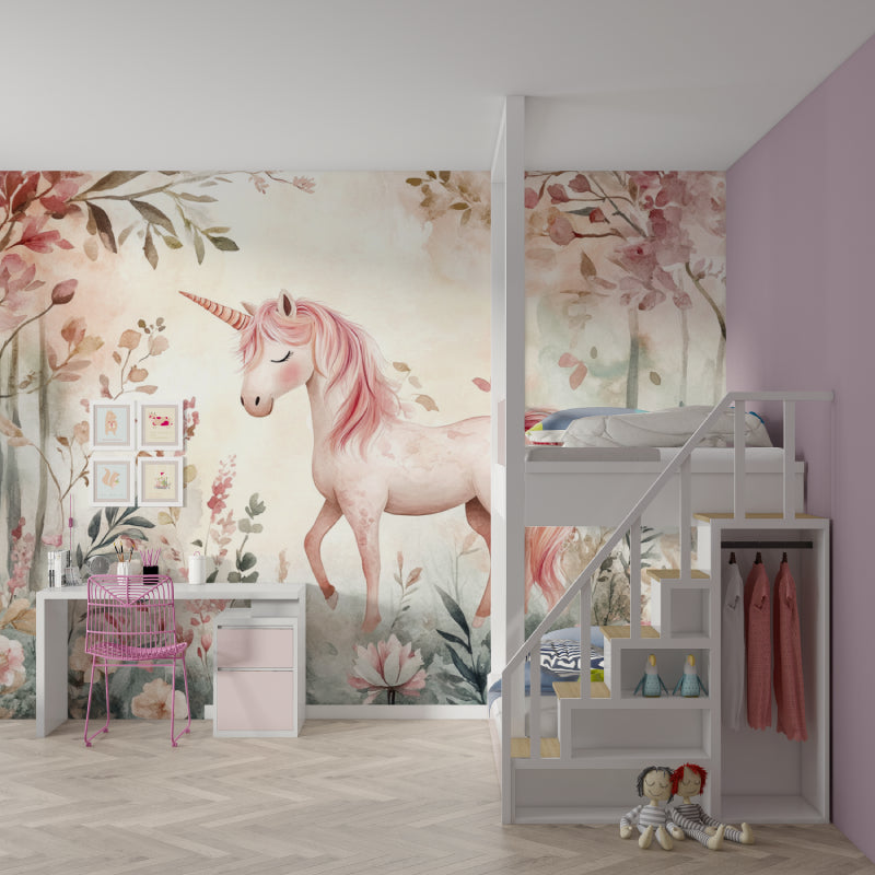 Enchanted Forest Wallpaper creating magic in a child's playroom