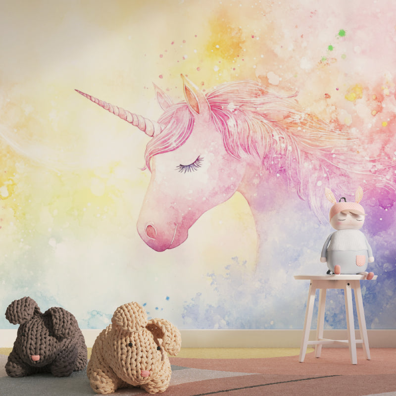 Magical Unicorn Wall Mural making a nursery feel enchanted and peaceful