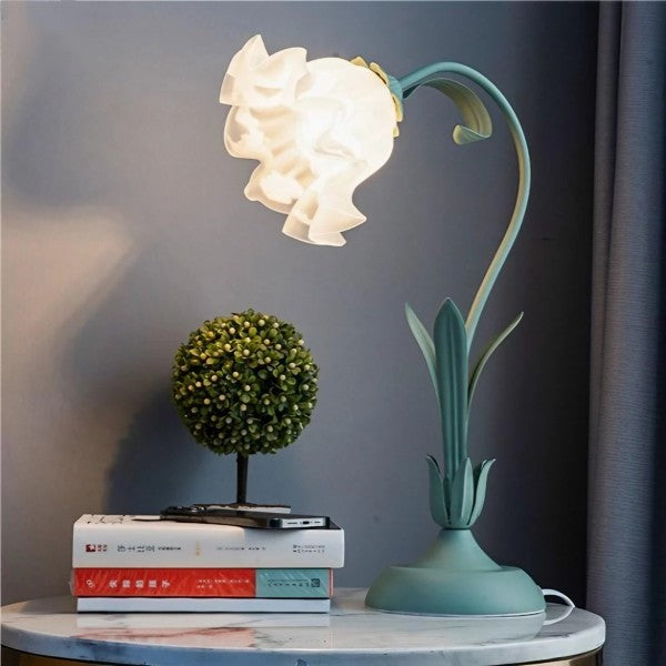 Vintage Table Lamp Floral Design Adjustable Arm - Product detail 4