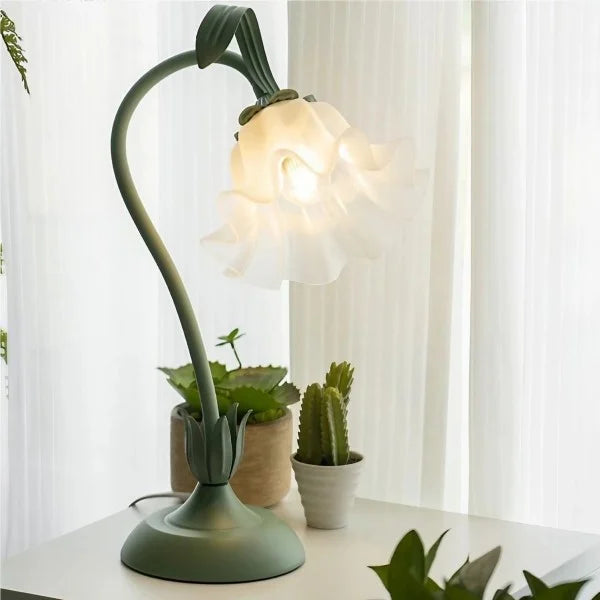 Vintage Table Lamp Floral Design Adjustable Arm - Product detail 27