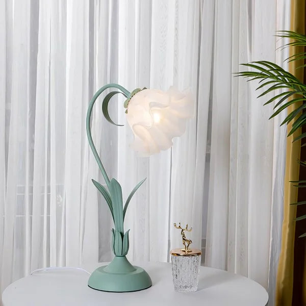 Vintage Table Lamp Floral Design Adjustable Arm - Product detail 26