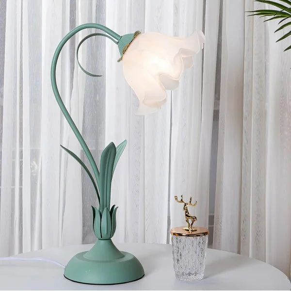 Vintage Table Lamp Floral Design Adjustable Arm - Product detail 25