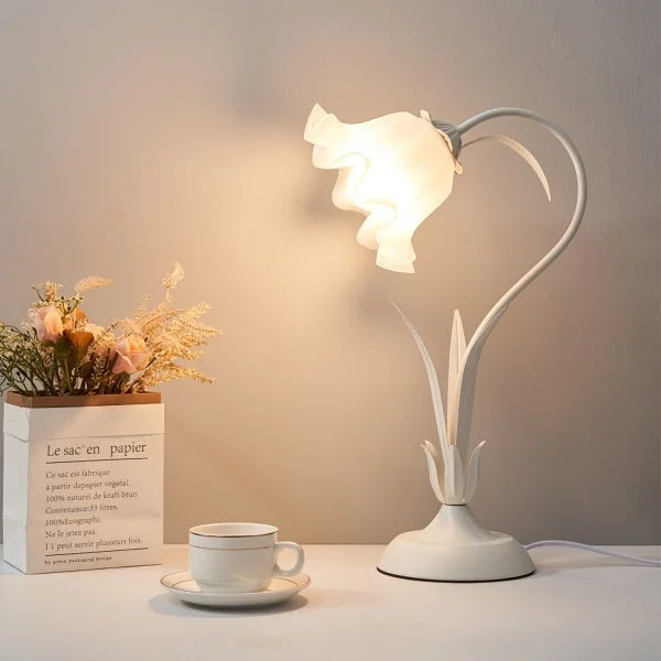 Vintage Table Lamp Floral Design Adjustable Arm - Product detail 24