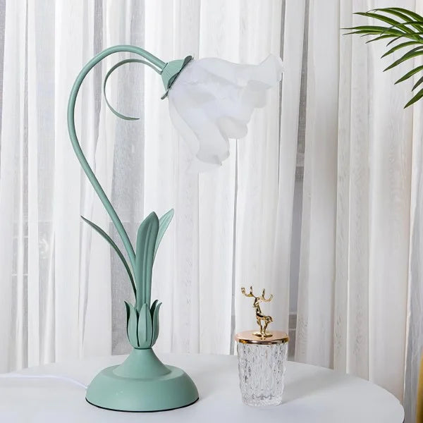 Vintage Table Lamp Floral Design Adjustable Arm - Product detail 23