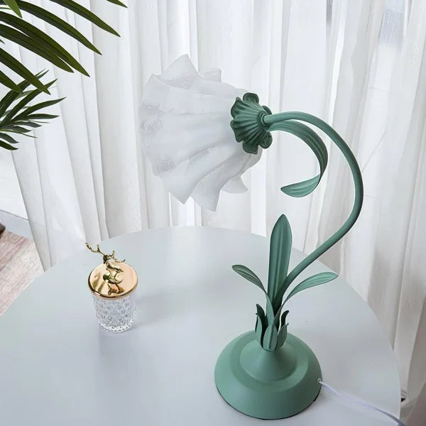 Vintage Table Lamp Floral Design Adjustable Arm - Product detail 22