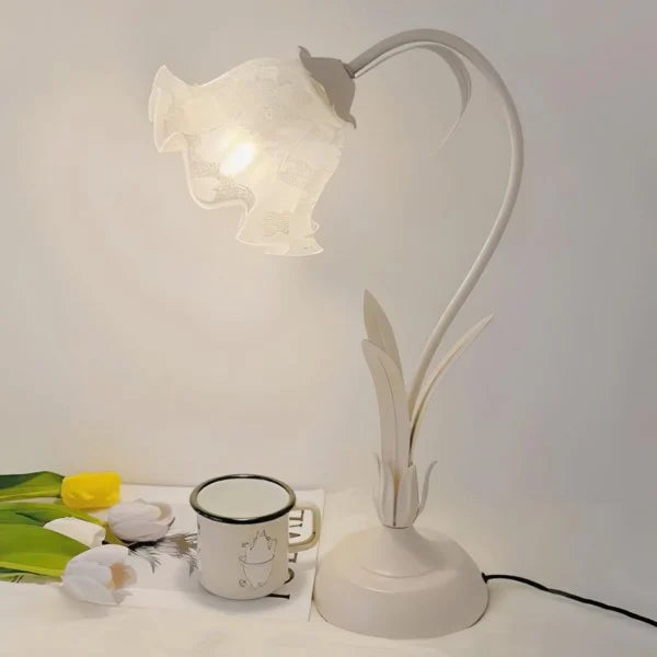 Vintage Table Lamp Floral Design Adjustable Arm - Product detail 20