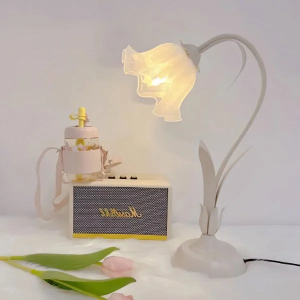 Vintage Table Lamp Floral Design Adjustable Arm - Product detail 18
