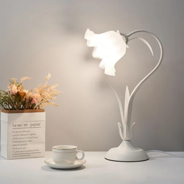 Vintage Table Lamp Floral Design Adjustable Arm - Product detail 15