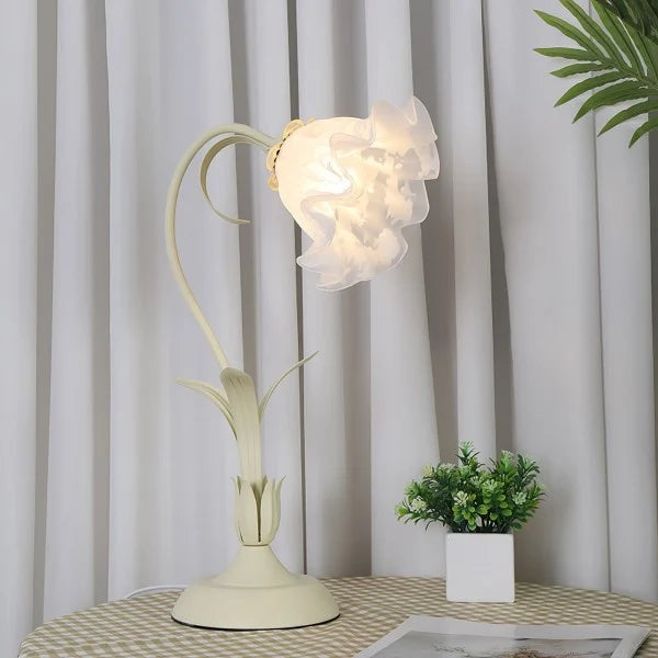 Vintage Table Lamp Floral Design Adjustable Arm - Product detail 8