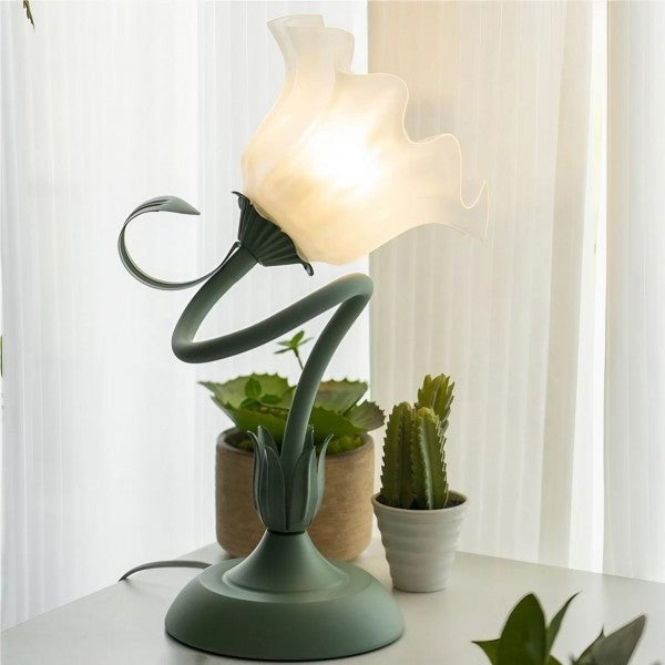 Vintage Table Lamp Floral Design Adjustable Arm - Product detail 33