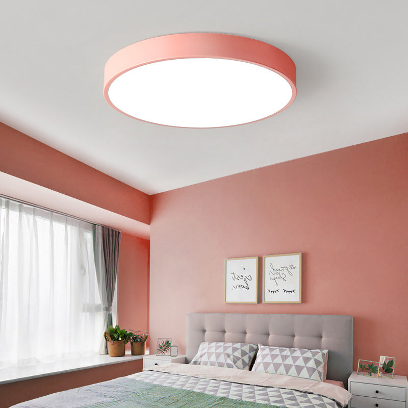 Modern LED Ceiling Light Round Ultra Slim Panel Design - Detailed view