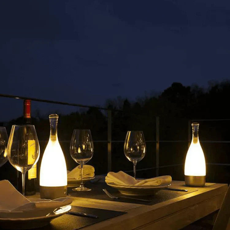 Wine Bottle Table Lamp Glass LED Touch Control - Product detail 10
