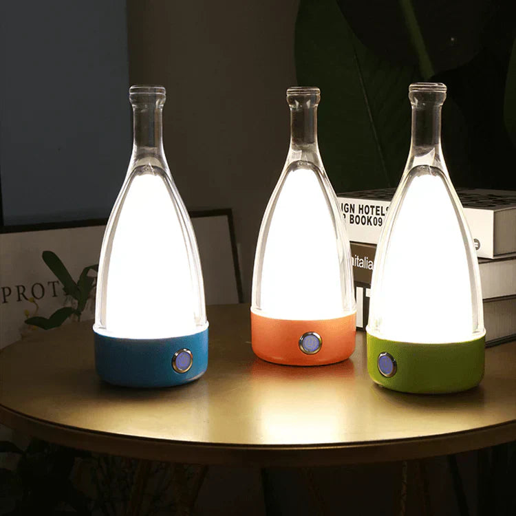 Wine Bottle Table Lamp Glass LED Touch Control - Product detail 6