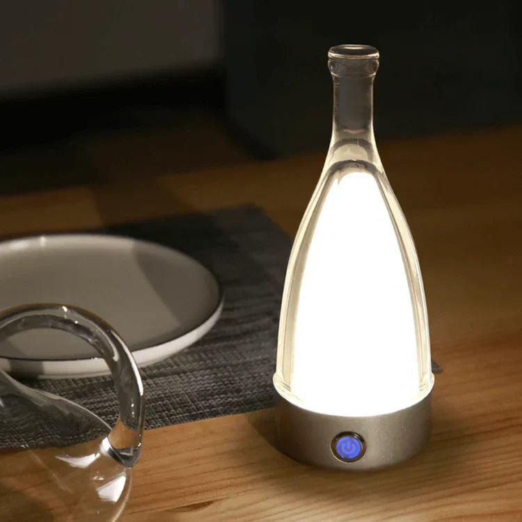 Wine Bottle Table Lamp Glass LED Touch Control - Product detail 11