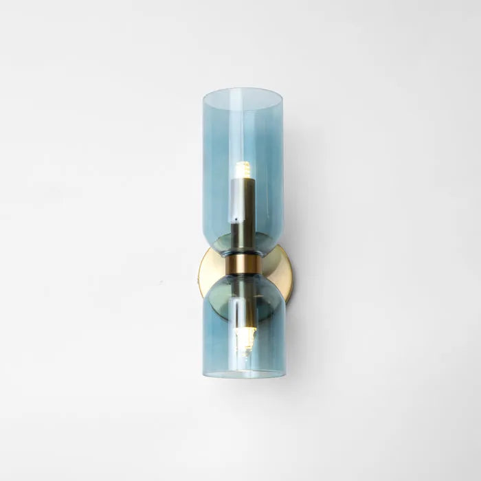Modern Glass Wall Lamp Dual Layer Smoked Design - Product detail 11