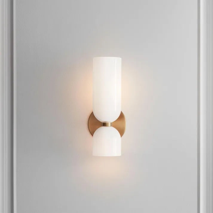 Modern Glass Wall Lamp Dual Layer Smoked Design - Product detail 14