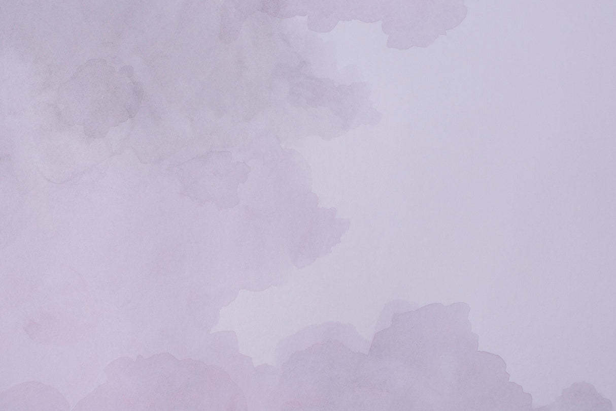 Watercolor cloud pattern design file showing detailed lavender color flow