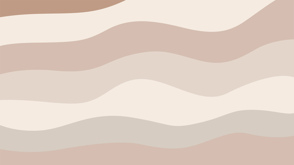 Design file showing the complete wave pattern in neutral brown tones