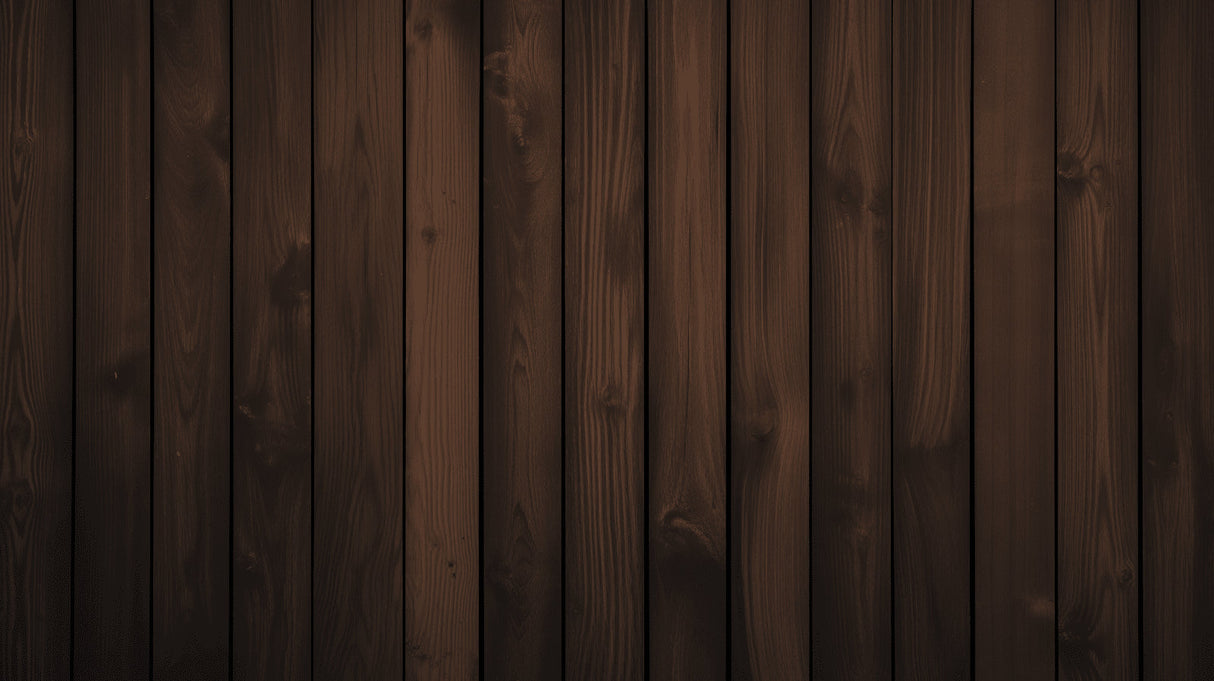 Wood panel wall mural creating warmth in contemporary home office setting