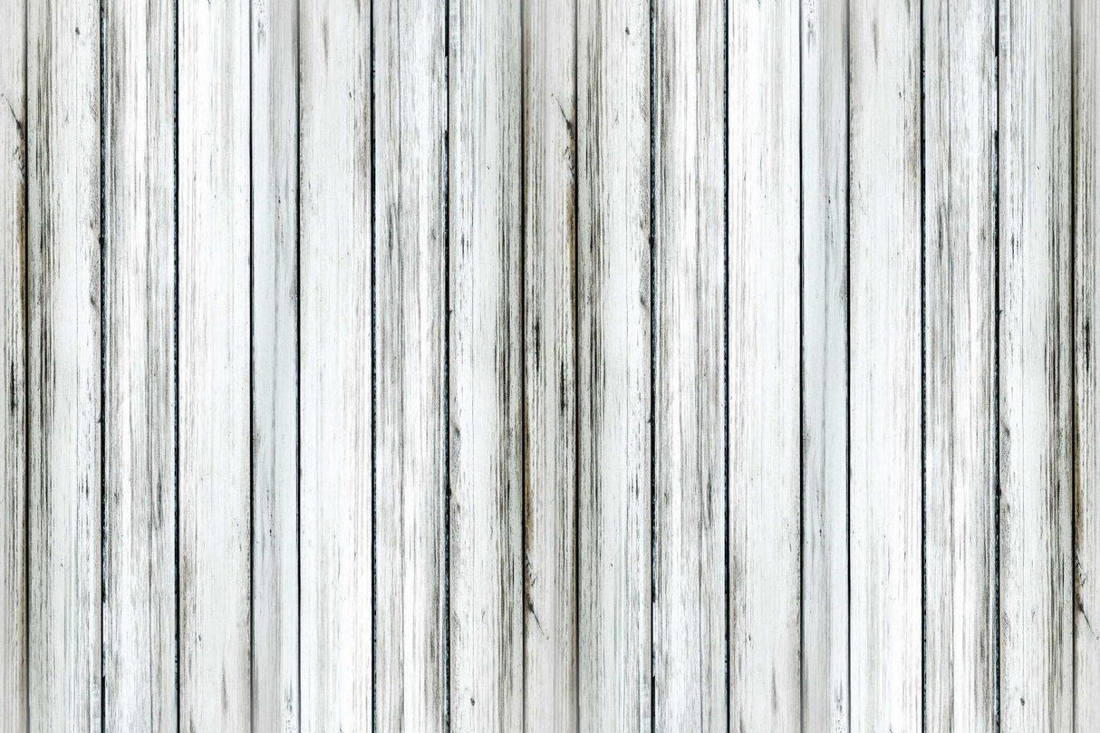 Distressed white planks wallpaper design file showing detailed wood grain pattern and texture