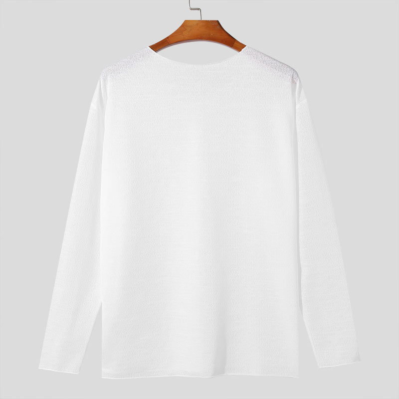 Essential Crew Neck Sweatshirt  Minimalist Cotton Blend Design - Product detail 11