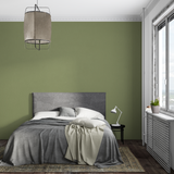 Green Mural Wallpaper | Modern Olive Solid Design