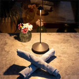 Modern LED Table Lamp  Rechargeable Aluminum Design - Detailed view